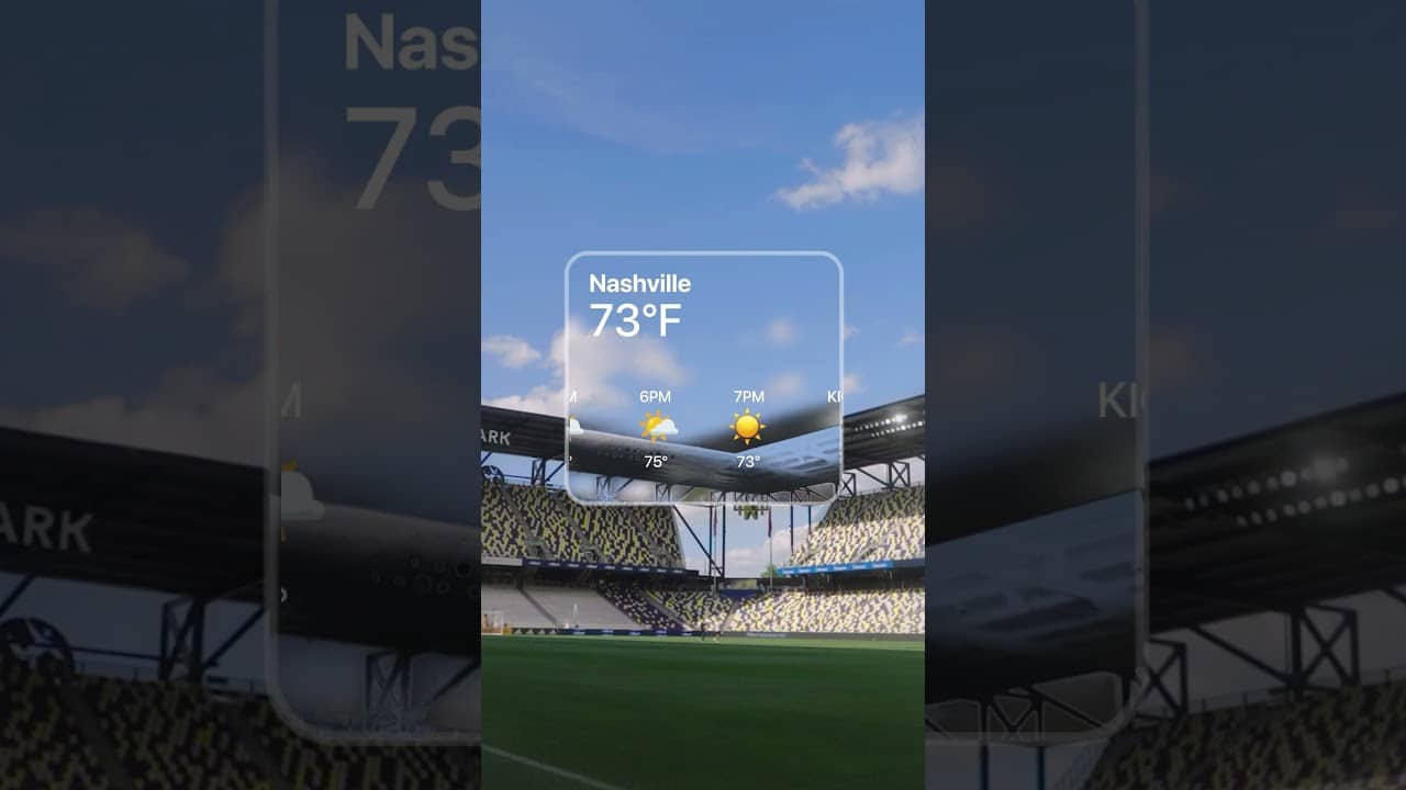 What a BEAUTIFUL day for some footy 🤩🌆 #weather #niceweather #Nashville #Charlotte #MLS #soccer