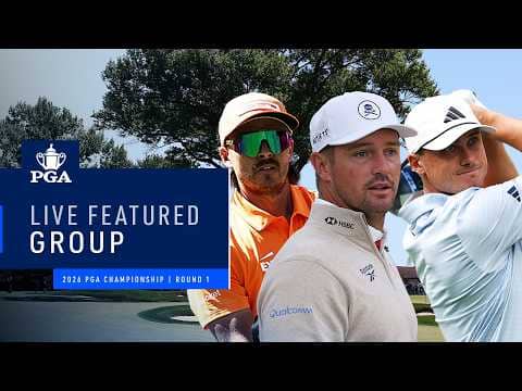 LIVE | DeChambeau, Åberg, Fowler | Featured Group 2 AM | Round 1 | 2026 PGA Championship