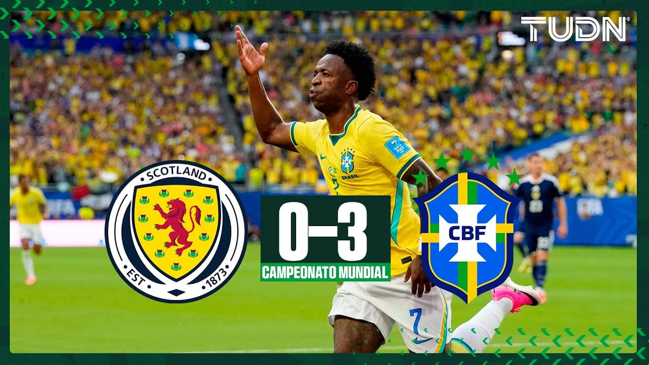 Brasil se luce y aplasta a Escocia | TUDN