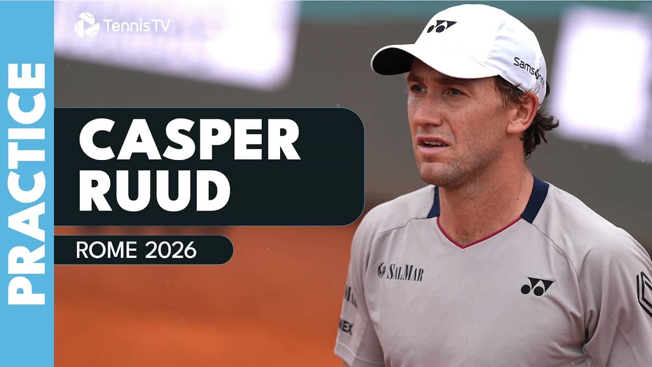 LIVE PRACTICE: Casper Ruud In Rome