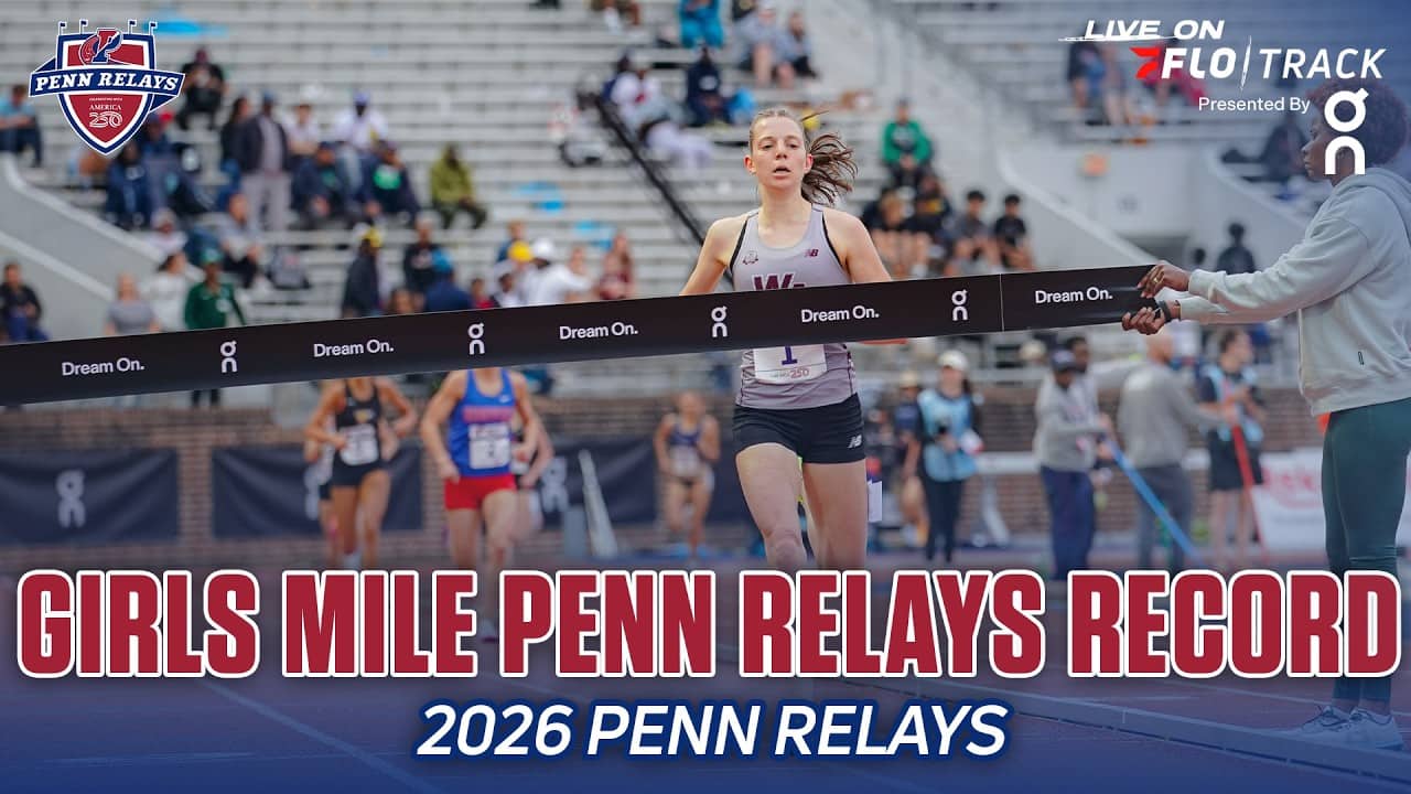 Penn Relays Record Goes Down in HS Girls Mile | 2026 Penn Relays