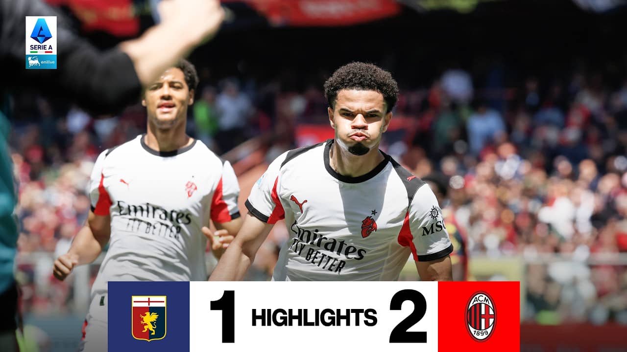 Nkunku + Athekame: 3 punti al Marassi | Genoa 1-2 Milan | Serie A Highlights