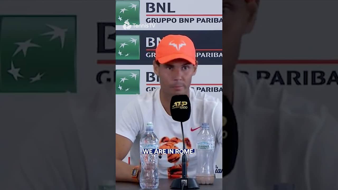 Rafa Nadal: "We Are In Rome" 😅