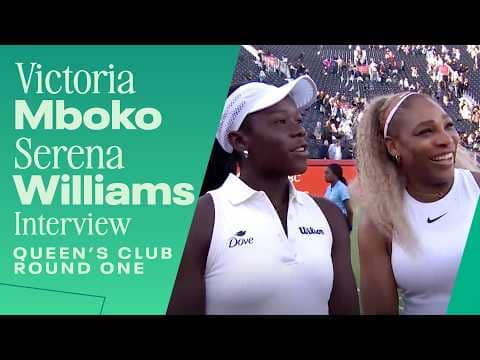 Serena Williams, Victoria Mboko “had a lot of fun” in comeback match 🤗 | 2026 HSBC Championships