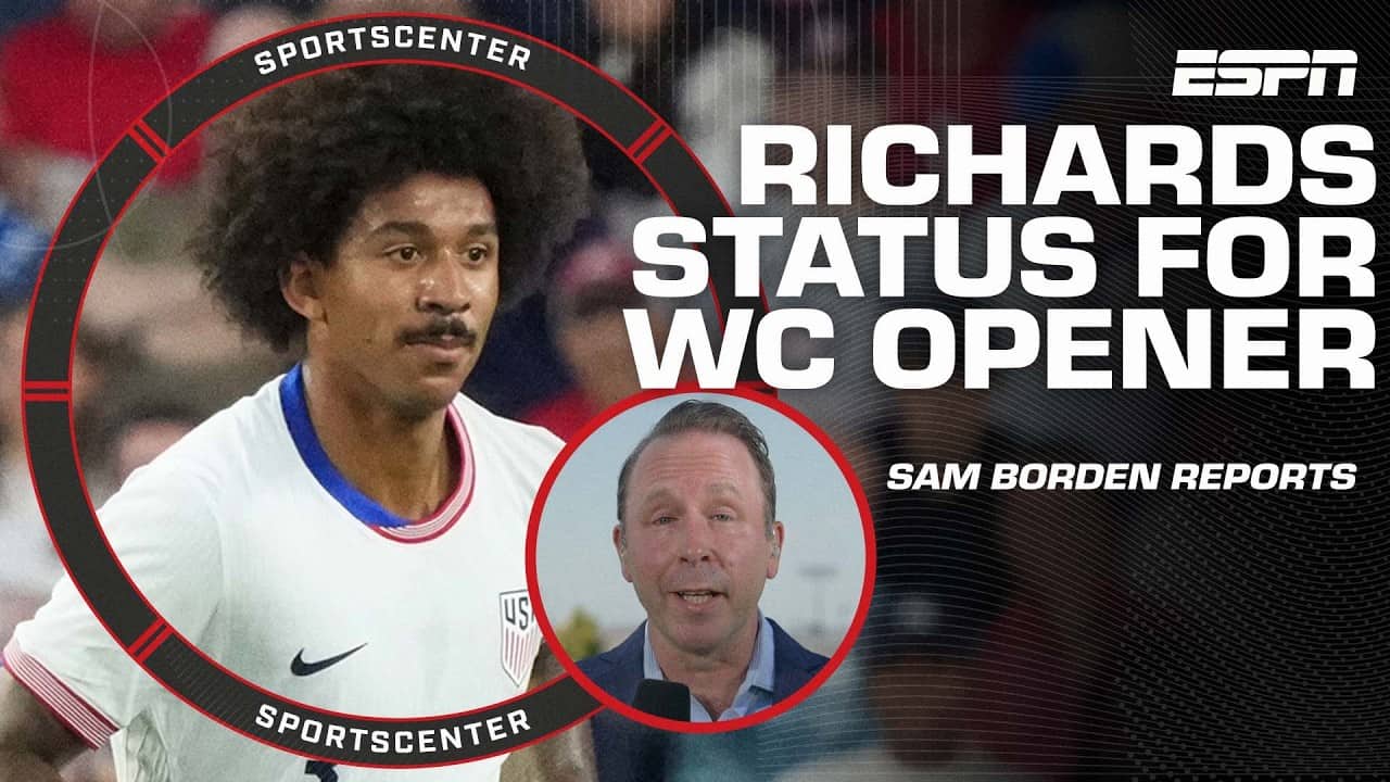 🚨 USMNT’S Chris Richards will be ready for the 2026 FIFA World Cup opener 🚨 | SportsCenter
