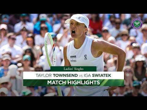 A CLOSE battle for the Champion | Taylor Townsend vs Iga Swiatek | Highlights | Wimbledon 2026