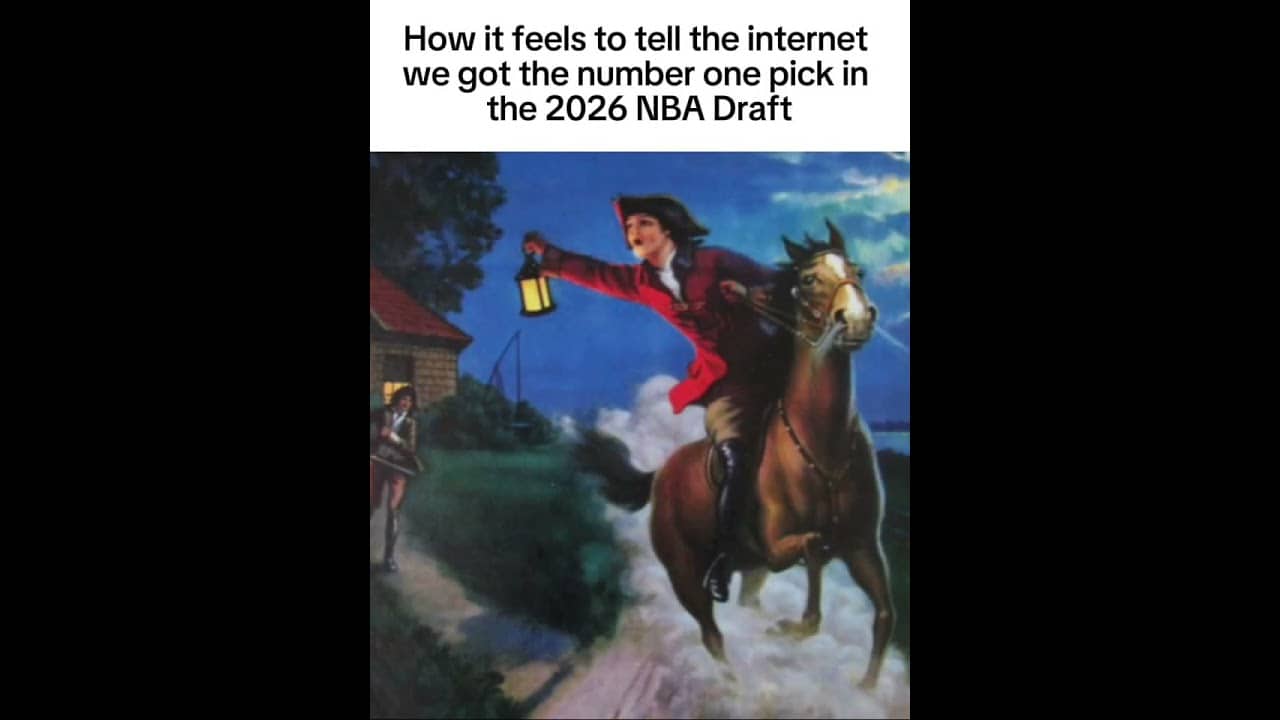 ICYMI, WE PICK FIRST IN THE 2026 NBA DRAFT #meme #nba #lottery #first #shorts