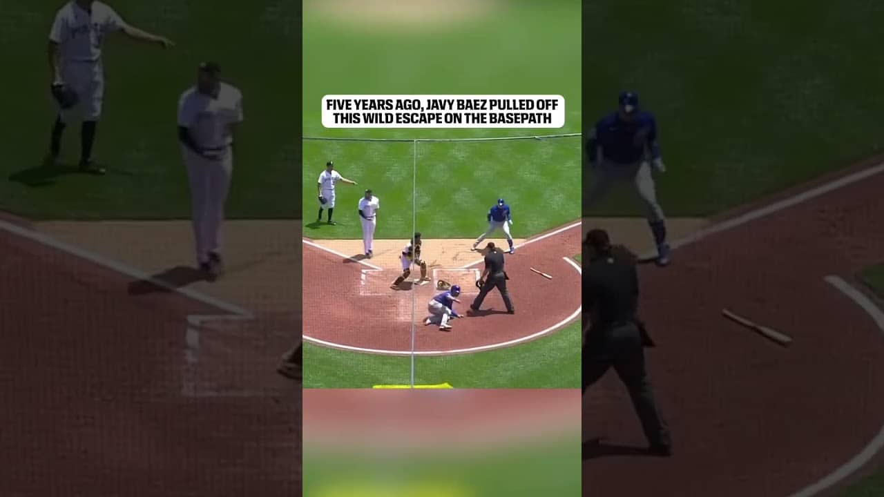 Still not sure how Javier Baez got out of this 👀