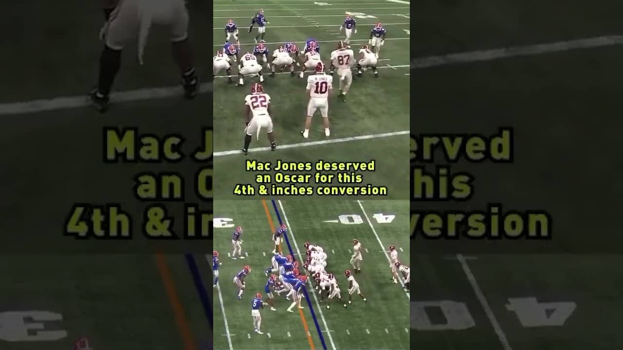 Mac Jones was an elite actor at Bama #alabama