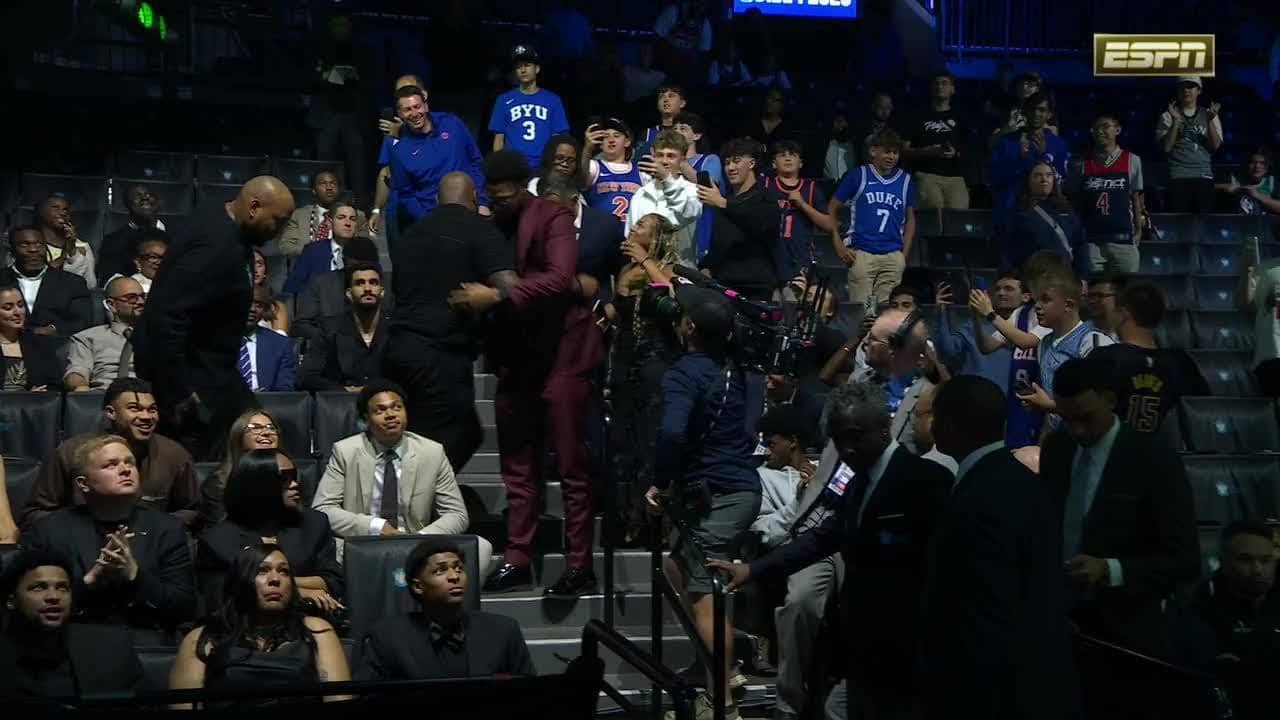 Joshua Jefferson drafted from the stands after Nets select him No. 28 overall | 2026 NBA Draft