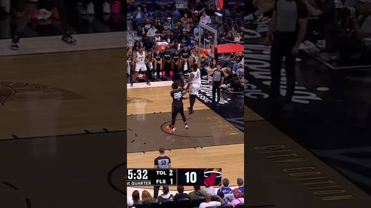 MYRON GARDNER SLAM ‼️🔥 #miamiheat #nba