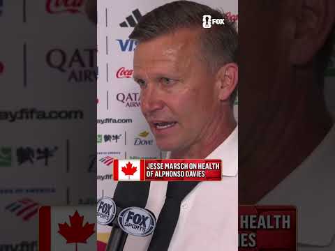 Canada manager Jesse Marsch on whether Alphonso Davies will be ready to go in the Knockout Stage
