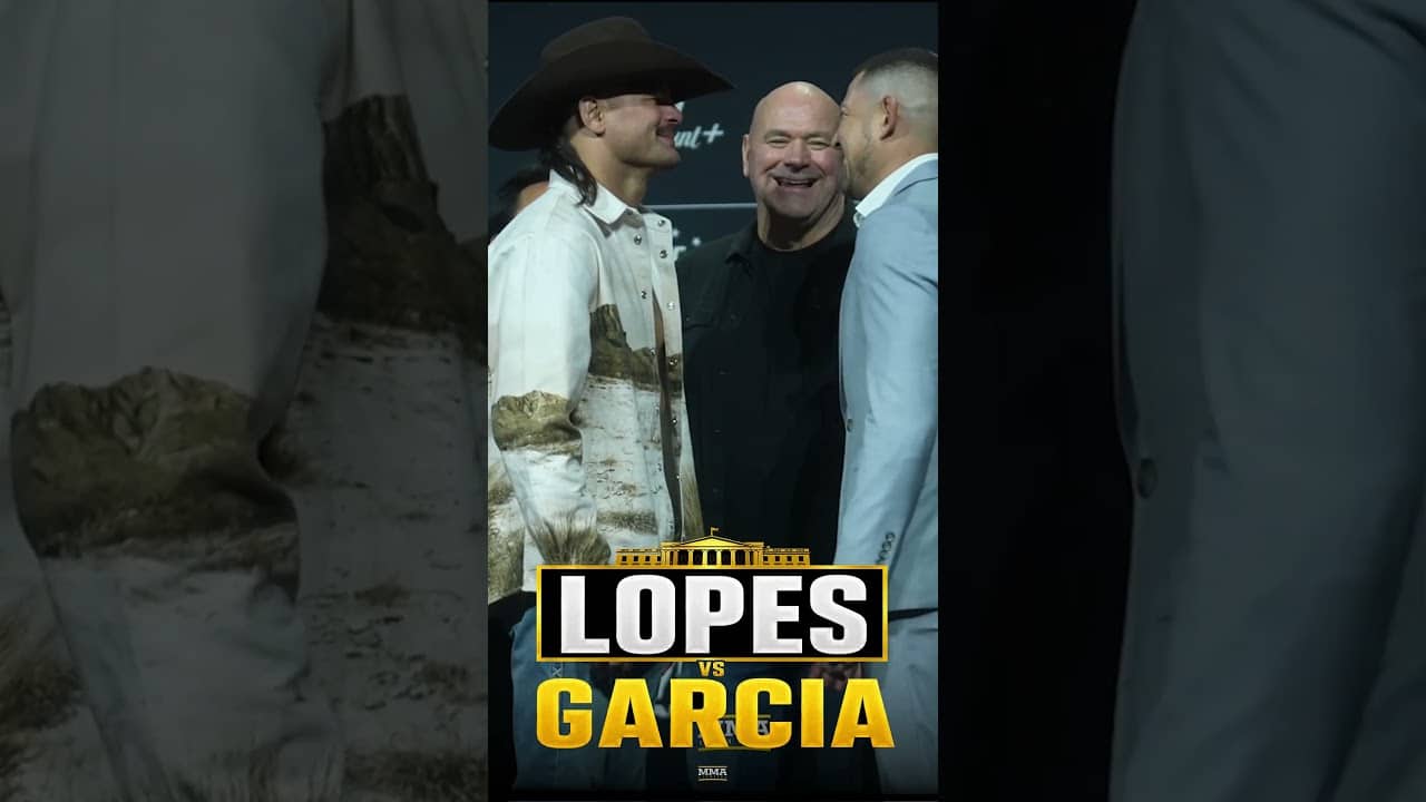 Dana White squares off Diego Lopes and Steve Garcia ahead of #UFCWhiteHouse | MMA Fighting
