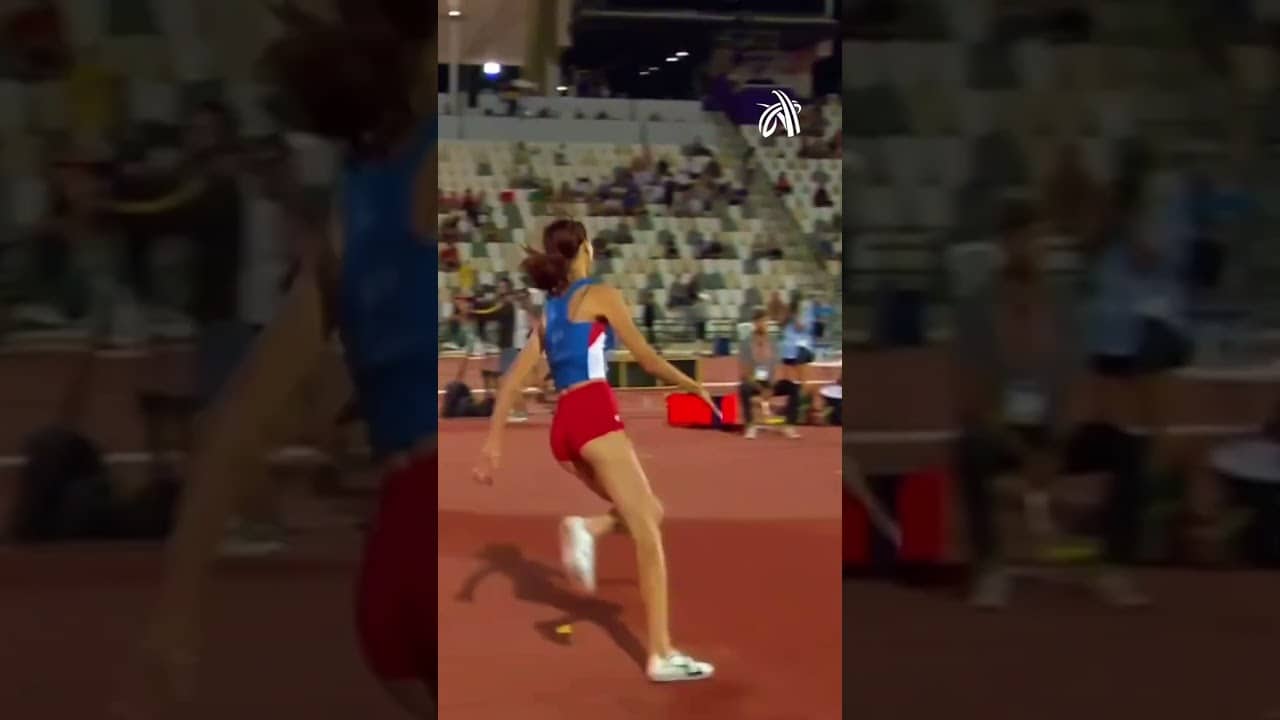 1.92m & gold for Angelina Topić in 2022! #highjump #throwback #trackandfield #athletics #sports