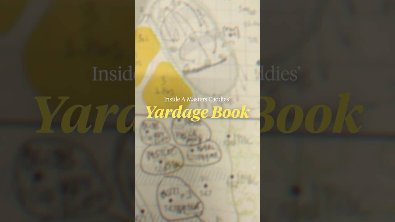 A look at the incredible details inside the yardage book of a Masters caddie 👀