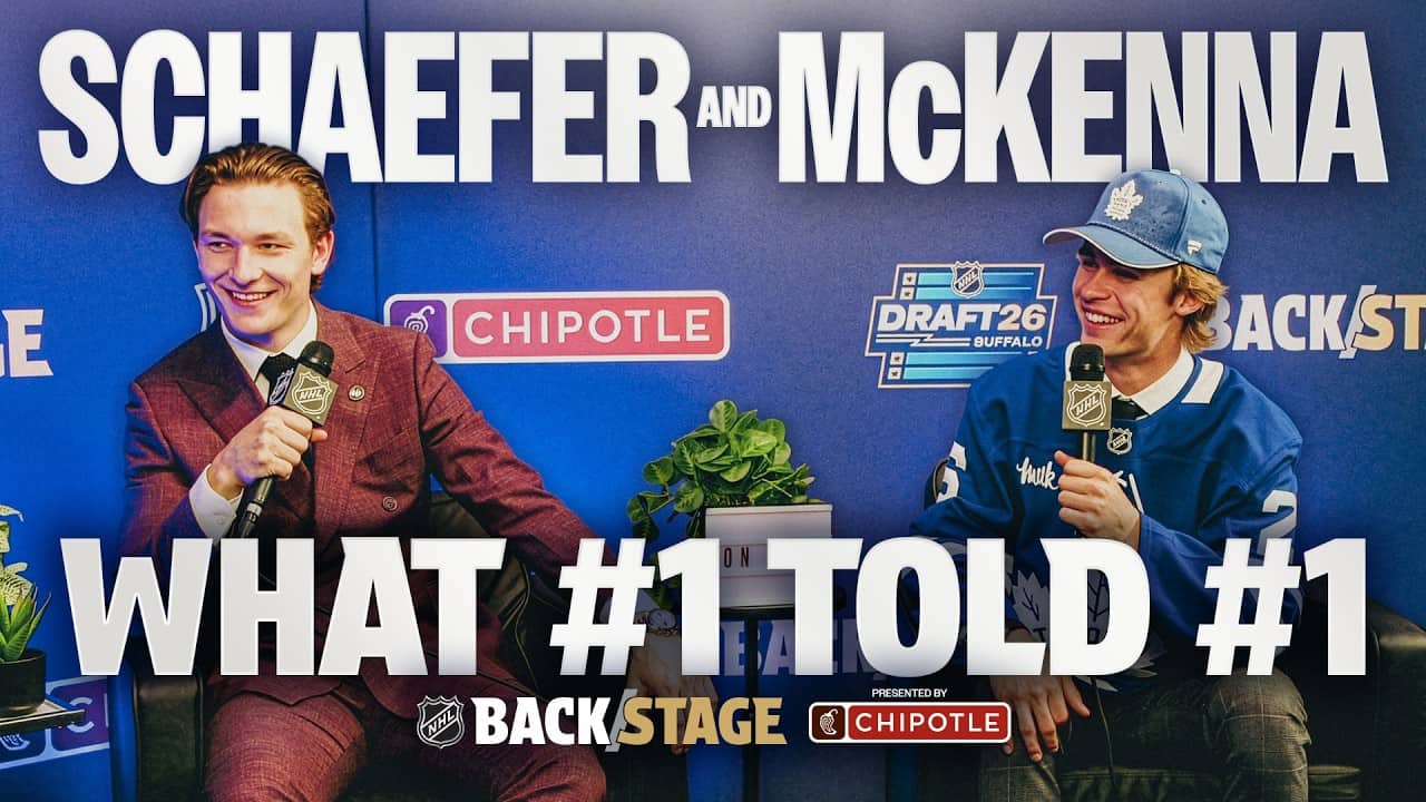 Matthew Schaefer Chats with the 2026 Draft Class | NHL Backstage Presented by Chipotle