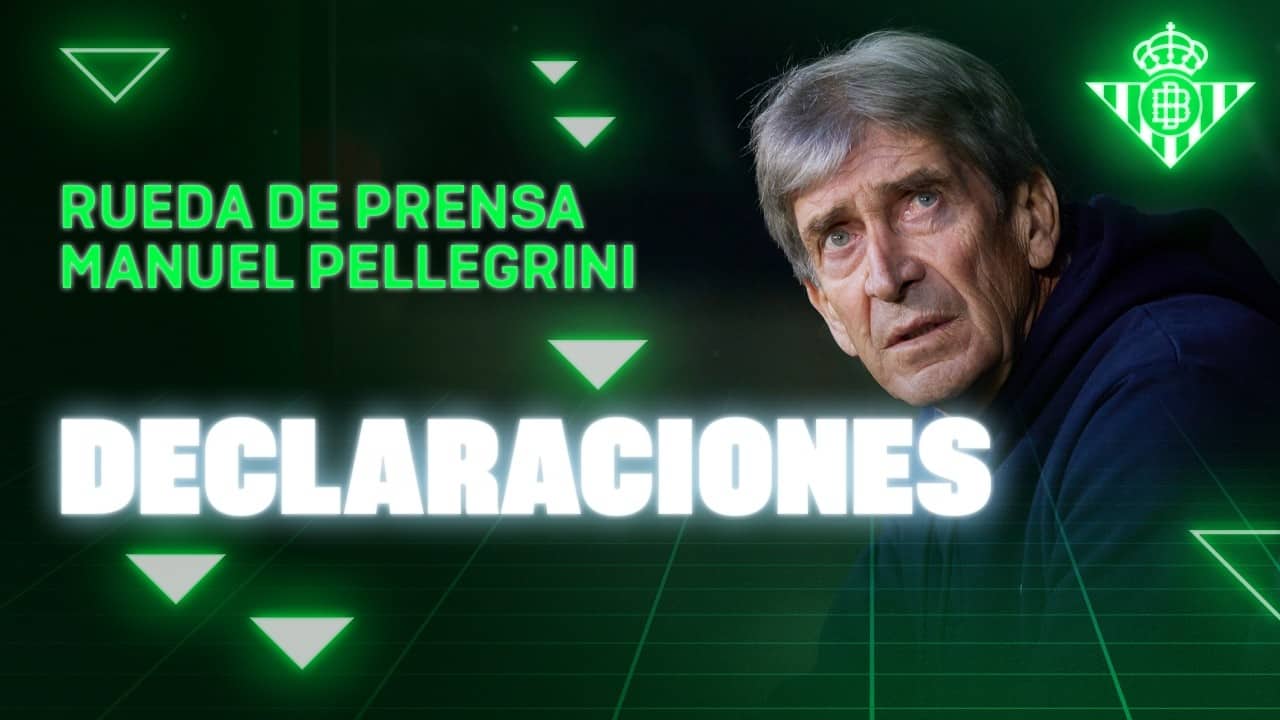 Rueda de prensa de Manuel Pellegrini tras el #BarçaRealBetis 🗣🎙 | Real BETIS Balompié
