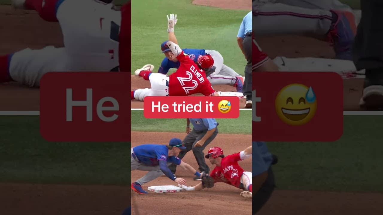 Ernie Clement was called out for trying to dodge the tag 😬