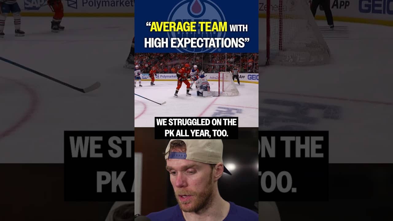 McDAVID: "AVERAGE TEAM with high expectations" 👀