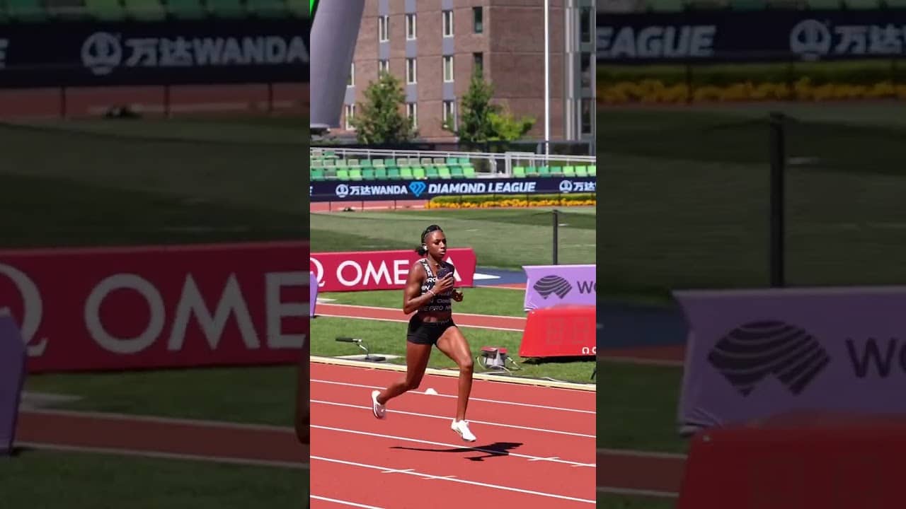 The defending champ is back 💎 Melissa Jefferson-Wooden returns to Pre Classic 👏 #usatf #track #100m