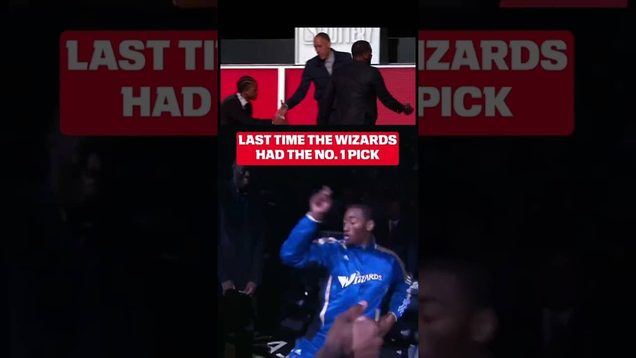 John Wall represented the Wizards during the lottery as well 😮‍💨
