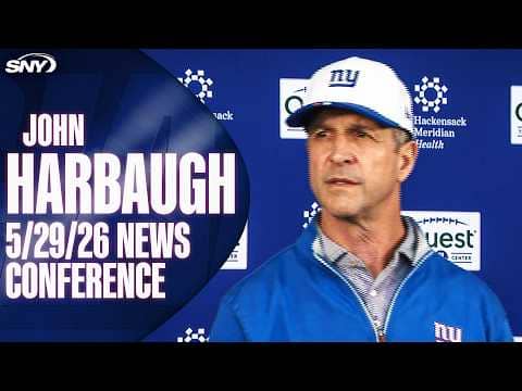 Giants coach John Harbaugh on relationships between QB Jaxson Dart and his teammates