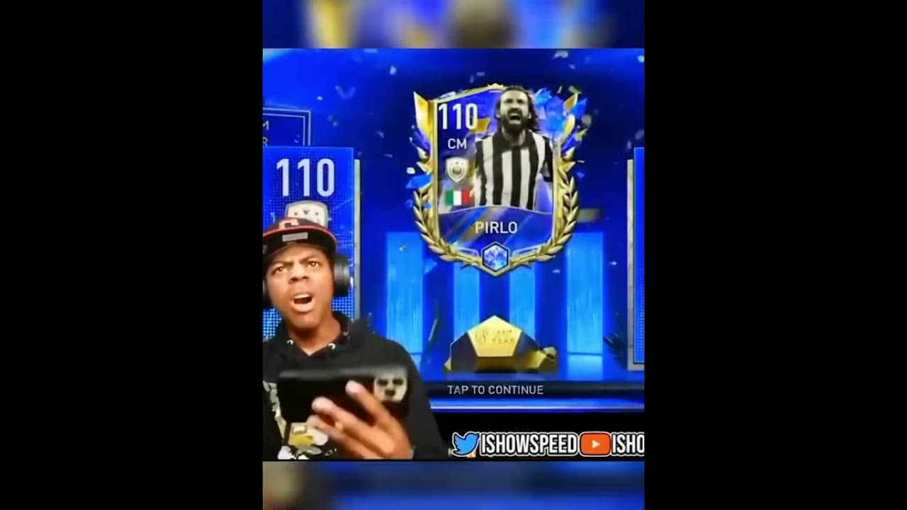IShowSpeed reaction but… Pirlo Aura ✨ | #meme #football #shorts