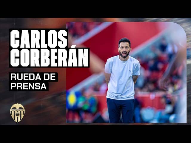 RUEDA DE PRENSA DE CARLOS CORBERÁN POSTERIOR AL RCD MALLORCA 1 - 1 VALENCIA CF