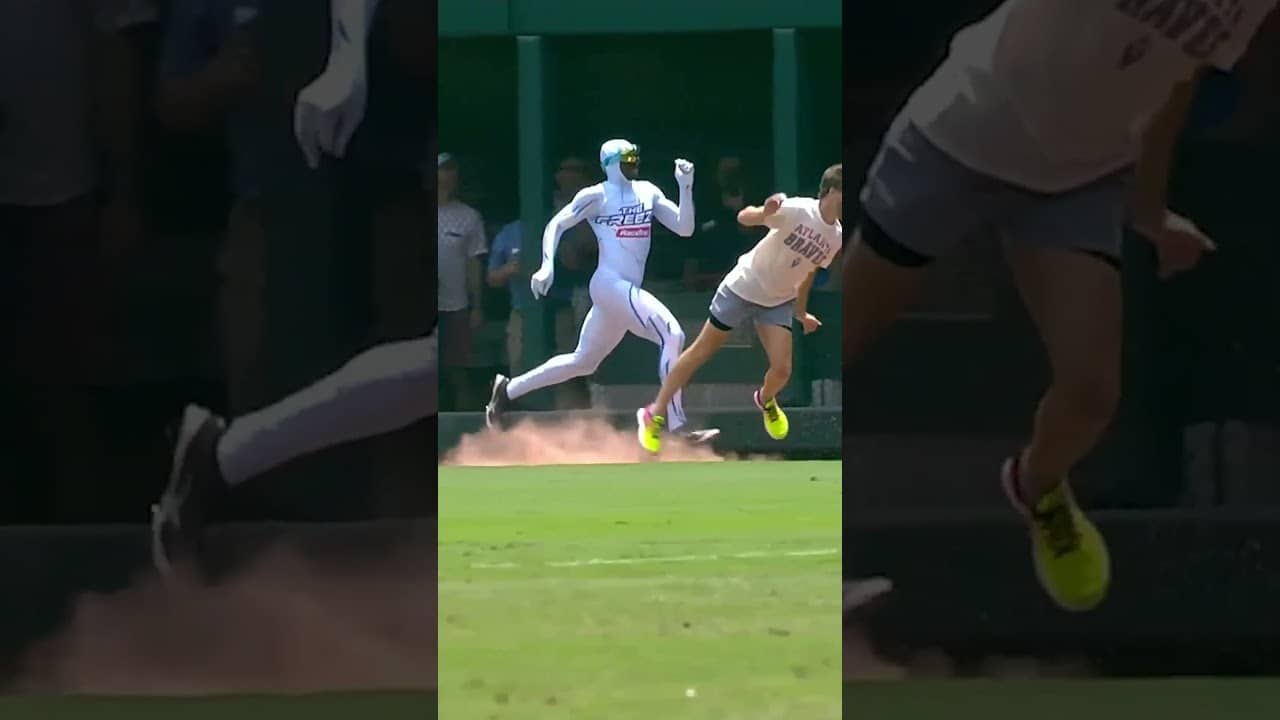 This guy tripped at the finish line when he was about to beat The Freeze 🫣