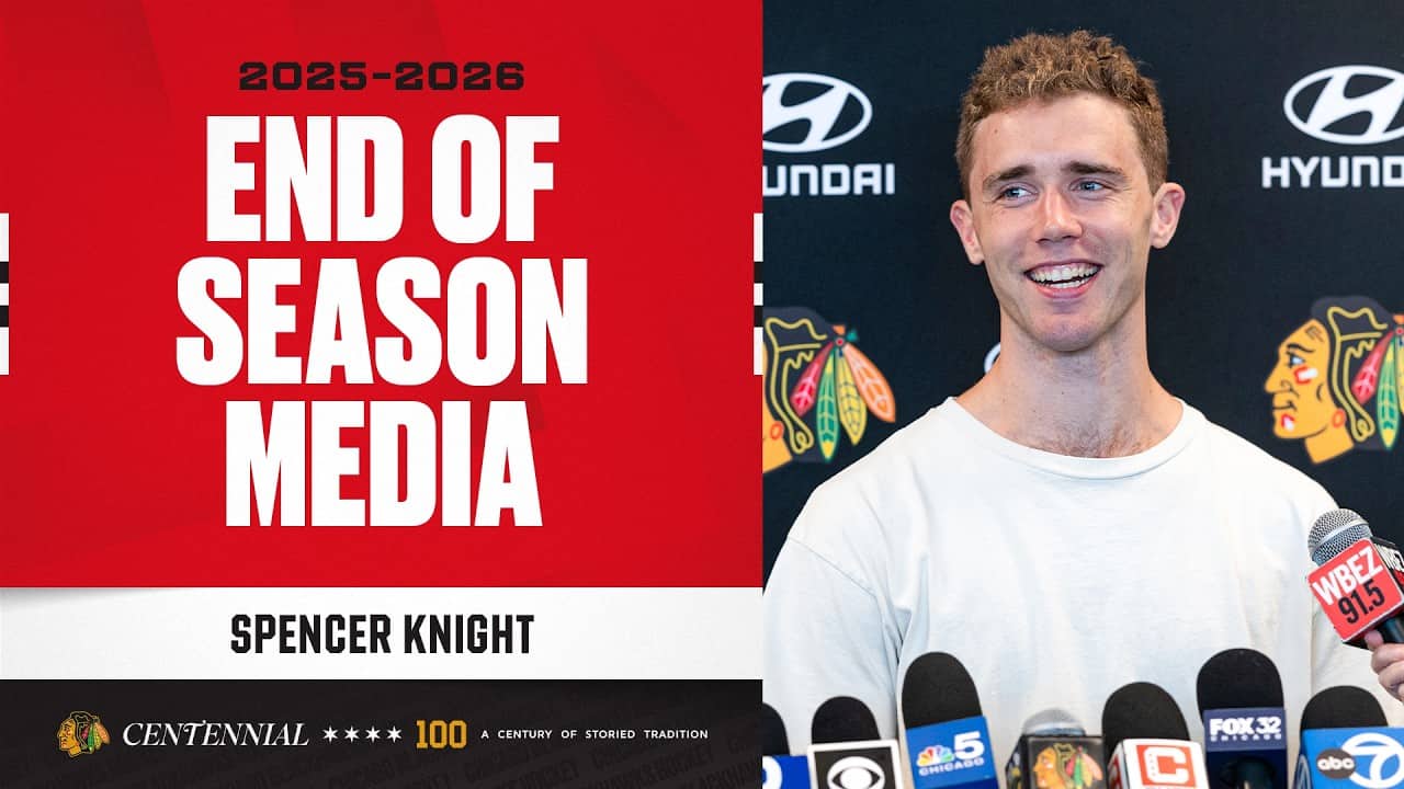 Spencer Knight END OF SEASON media 🎙️ | Chicago Blackhawks