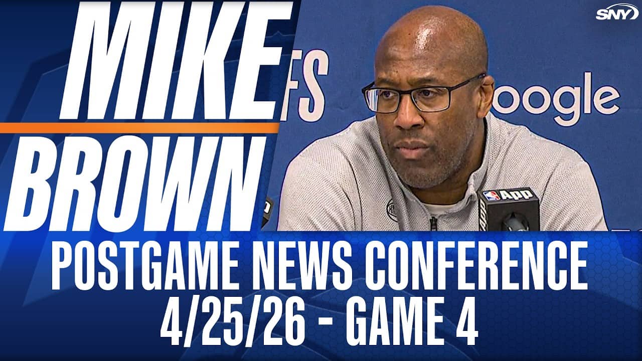 Mike Brown reacts to Knicks' emphatic win over Atlanta tying their playoff series at 2-2