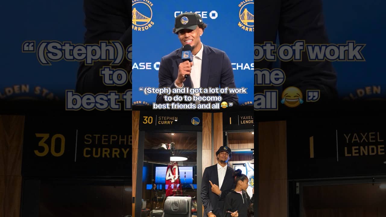 Yaxel Lendeborg’s Locker is Right Next to Stephen Curry’s | #shorts
