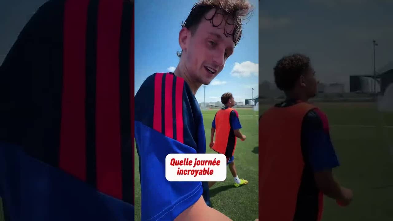 ☀️ Première séance de la saison ! #ol #football #ligue1 #olympiquelyonnais #shorts
