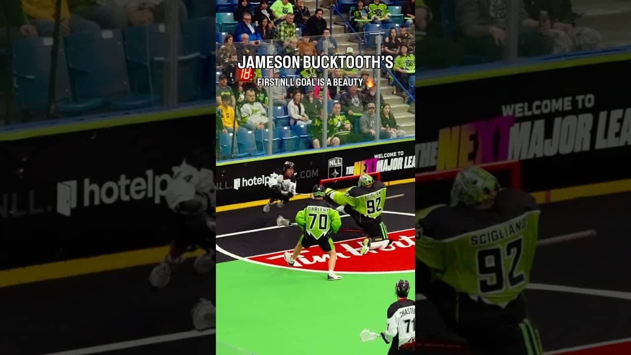 An unforgettable first NLL goal for Bucktooth 💥