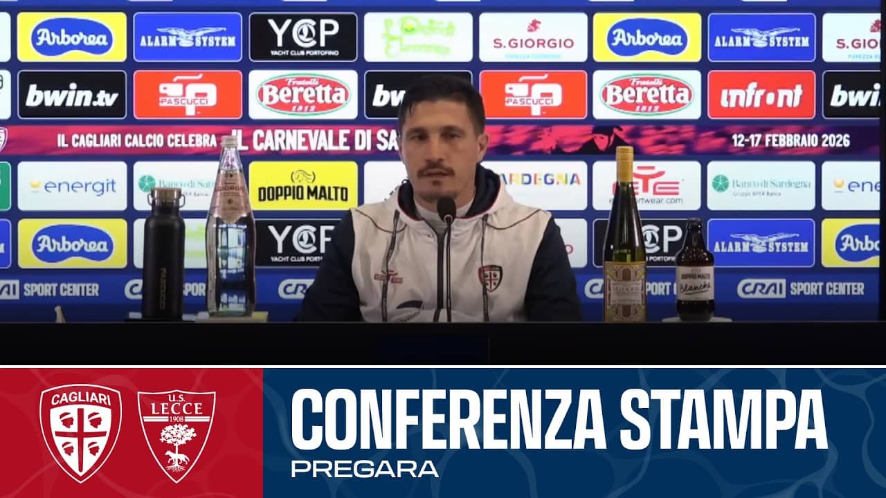 SERIE A ENILIVE |  MISTER PISACANE IN CONFERENZA STAMPA | CAGLIARI - LECCE