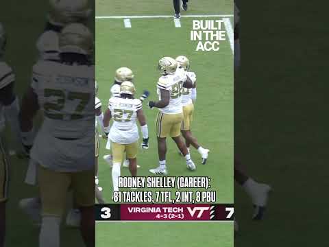⚡️ A speedster in the secondary. Rodney Shelley is #BuiltInTheACC   #nfldraft #georgiatech #cfb