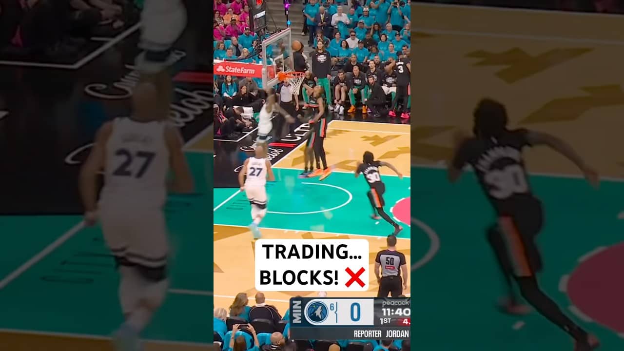 Wemby & Rudy Gobert showing off the defense!