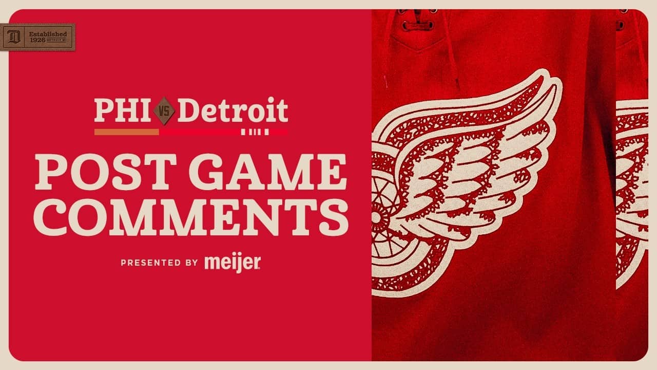Lucas Raymond, Alex DeBrincat, Todd McLellan Post Game Comments vs PHI | March 28, 2026