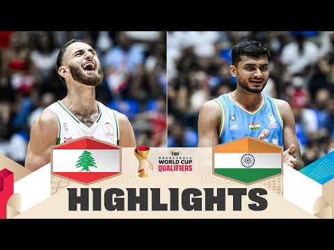Lebanon 🇱🇧 v India 🇮🇳 | Highlights | FIBA Basketball World Cup 2027 Asian Qualifiers