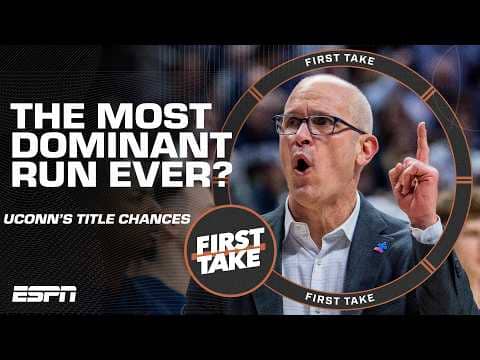 UConn, Dan Hurley & the MOST DOMINANT RUN EVER?! 🤯 | First Take