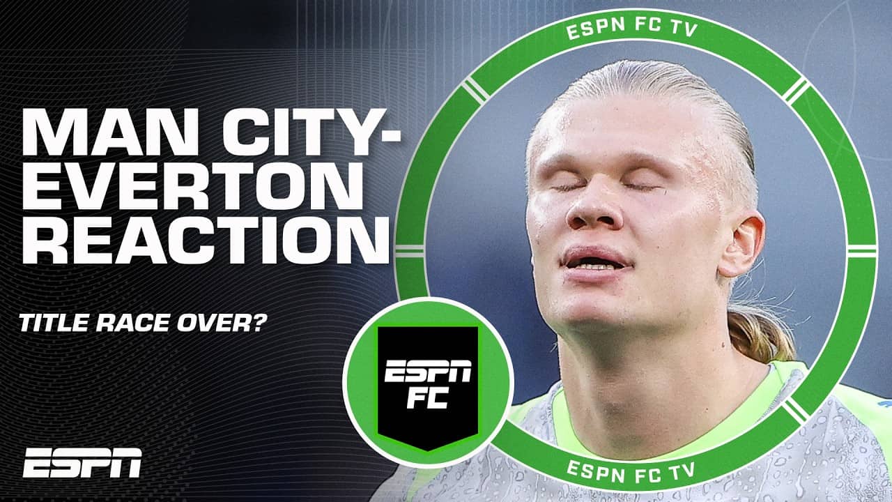 'It's now in Arsenal's hands' 👀 REACTION to Man City dropping points against Everton | ESPN FC