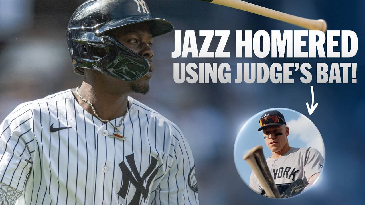 Jazz Chisholm Jr. USES Aaron Judge's bat to hit 3-run homer for Yankees! | MLB Highlights
