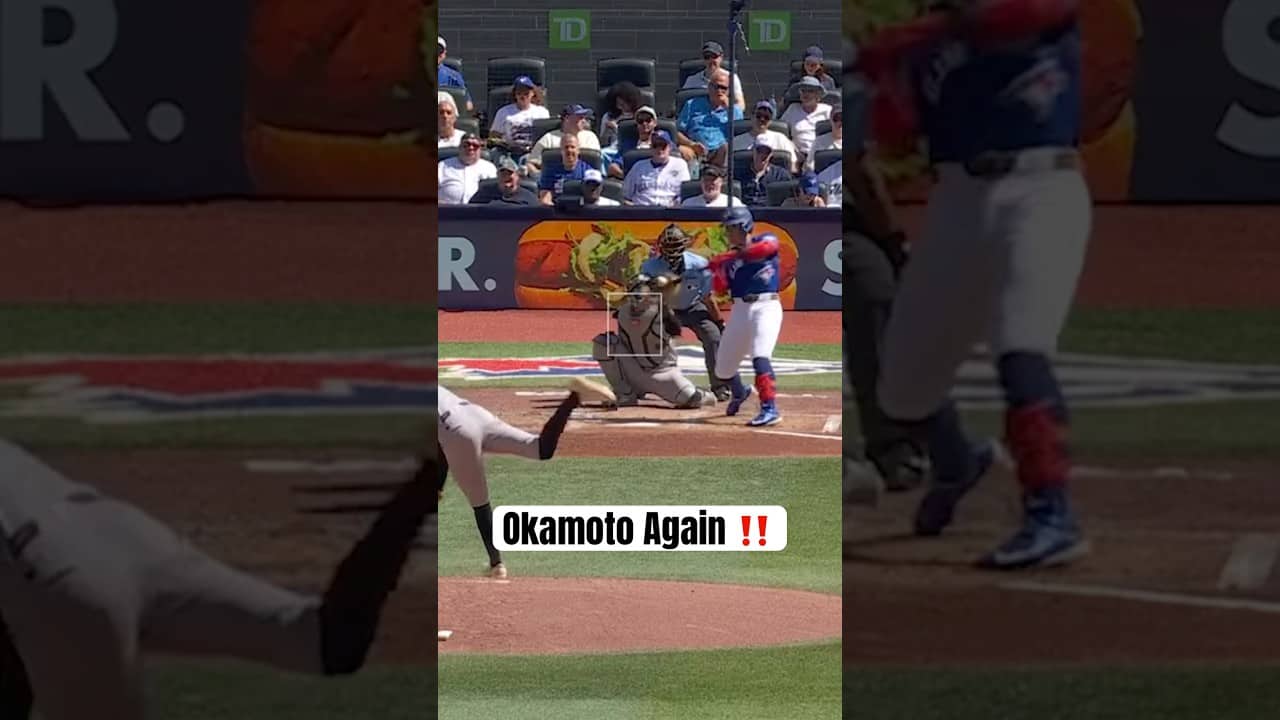 Home runs on back-to-back days for Kazuma Okamoto 👏 #BlueJays