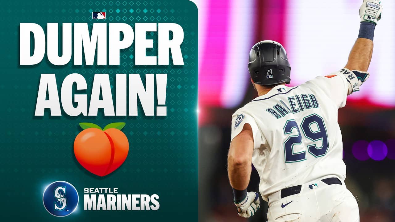 Big Dumper is on FIRE! Cal Raleigh homers for a THIRD STRAIGHT GAME! 🍑🔥| MLB Highlights