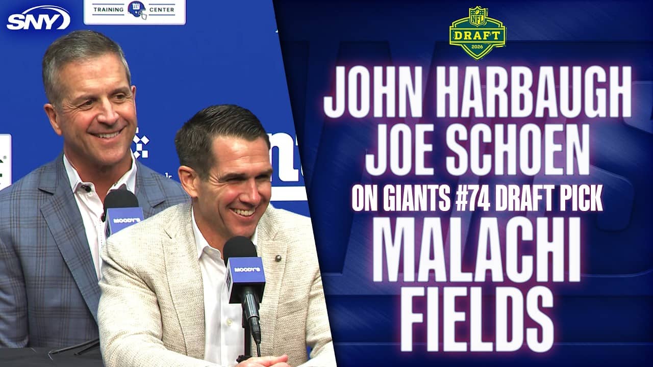 John Harbaugh and Joe Schoen talk Giants 3rd round draft pick Malachi Fields