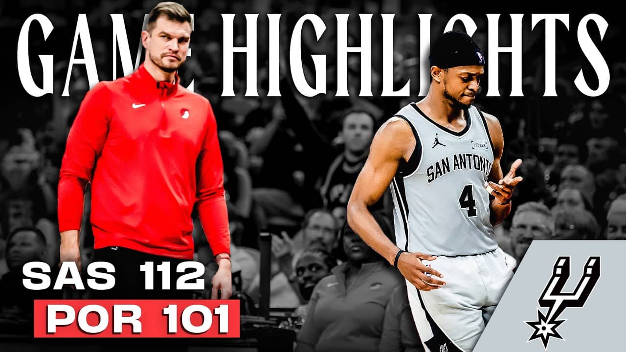 Spurs Get Win No. 61 vs. Portland | 112-101 Highlights