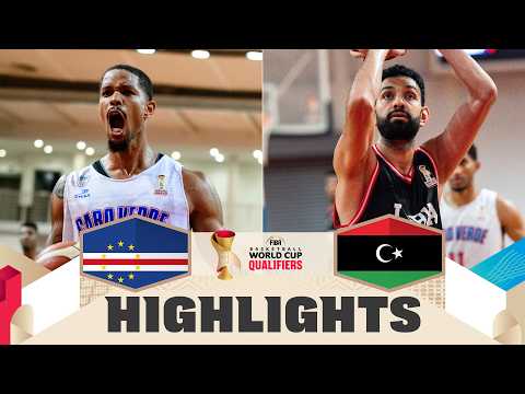 Cape Verde 🇨🇻 v Libya 🇱🇾 | Highlights | FIBA Basketball World Cup 2027 African Qualifiers
