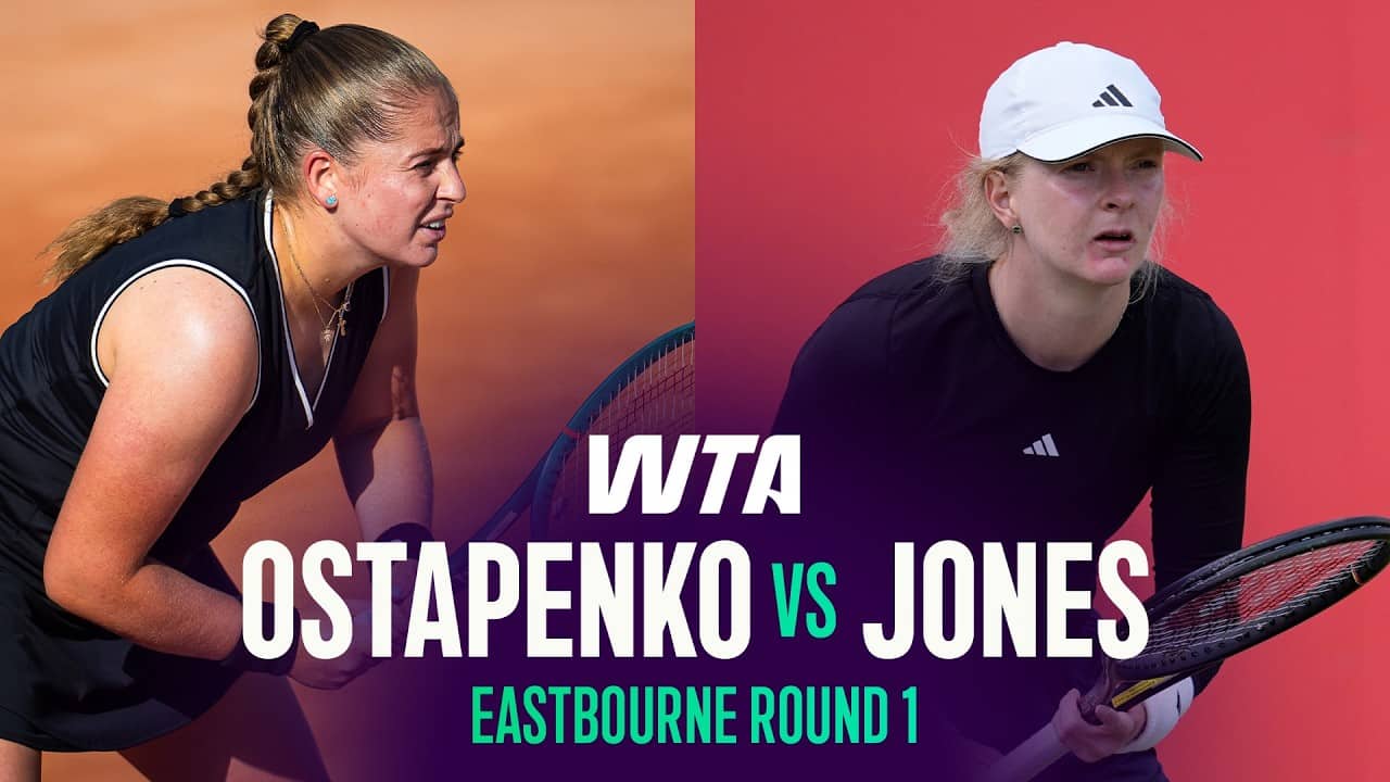 Jelena Ostapenko vs. Francesca Jones | 2026 Eastbourne Round 1 | WTA Match Highlights