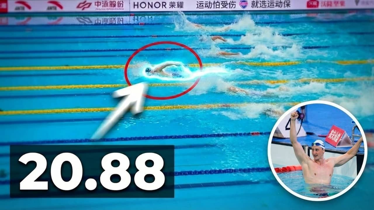 Cameron McEvoy 20.88 WORLD RECORD | Full Race (50m Freestyle)