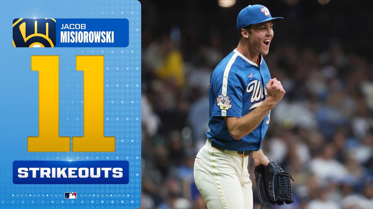 A season-high ELEVEN strikeouts for Jacob Misiorowski! 😮‍💨 22 pitches of at least 102 MPH! 🔥